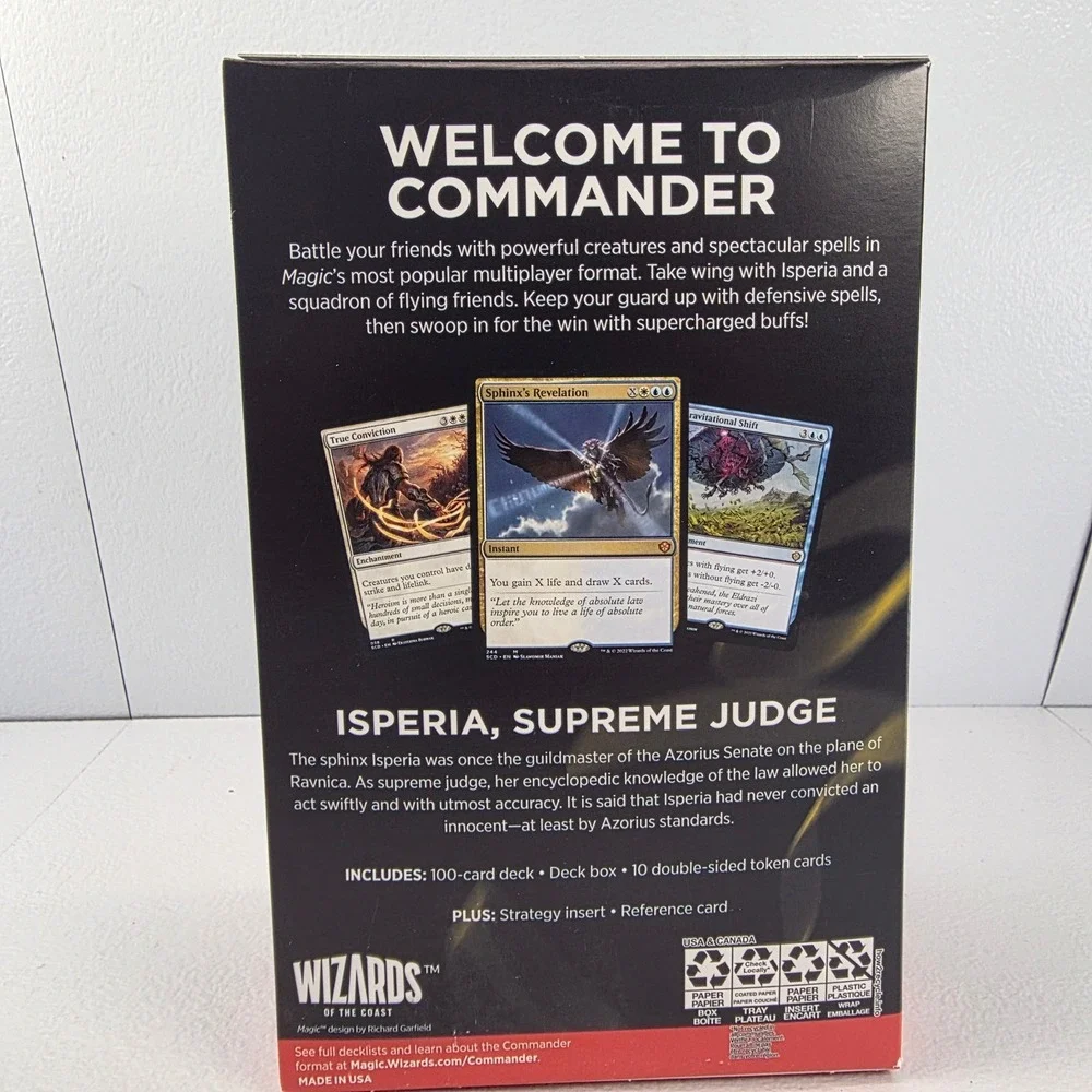 Magic The Gathering First Flight Starter Commander Deck Isperia Suprem Judge MTG